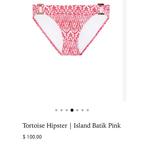 NEW Helen Jon Halter top & Hipster bikini bottom Island Batik Pink